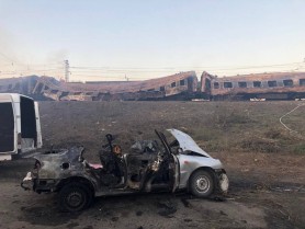 22 de morți într-un atac cu rachete asupra unui tren în Ucraina. Patru vagoane au ars